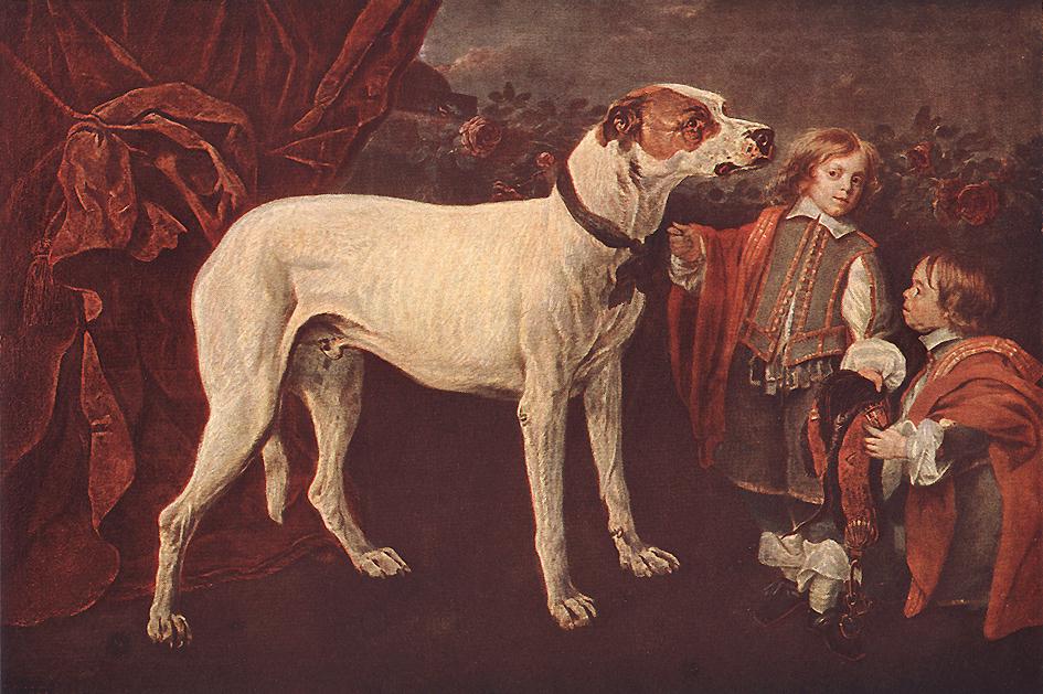 Acrylic portrait of a dog